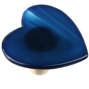 Image for Blue Stained Agate Slices Drawer Cabinet Pulls Kno 