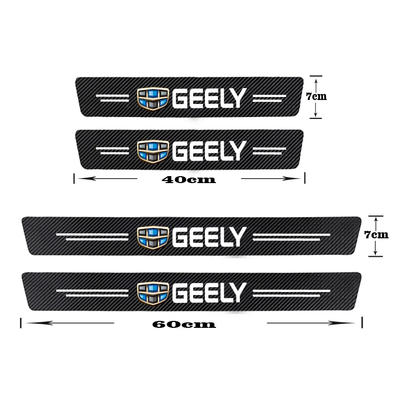 Premium Car Door Sill Cover Vinyl Stickers - Anti-Wear & Scratch Trim Strip Accessories