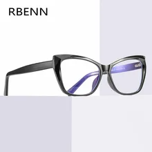 RBENN TR90, кошачий глаз, синий светильник, блокирующие очки, женские, анти-Натяжные очки для компьютерных игр, анти-голубые лучи, очки UV400