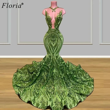 

Kaftan Couture Green Prom Dresses Mermaid Long Formal Evening Dresses 2020 Arabic Cocktail Dresses Woman Party Night платье
