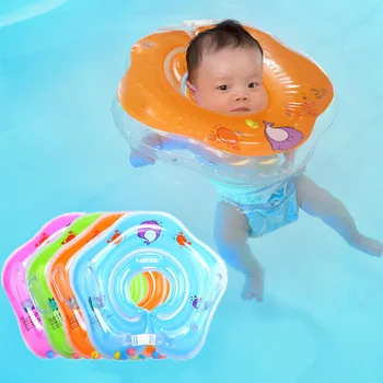 baby swimming neck