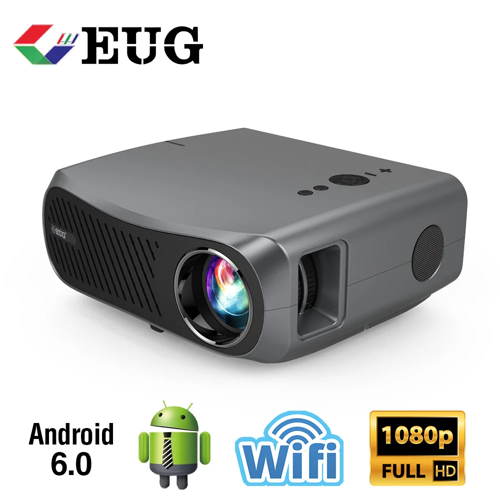 CAIWEI 900D 7200 Lumens Wireless  Bluetooth Wifi Movie Gaming Projector(2+16G) Smart Full HD 1920x1080 Native Support 4K