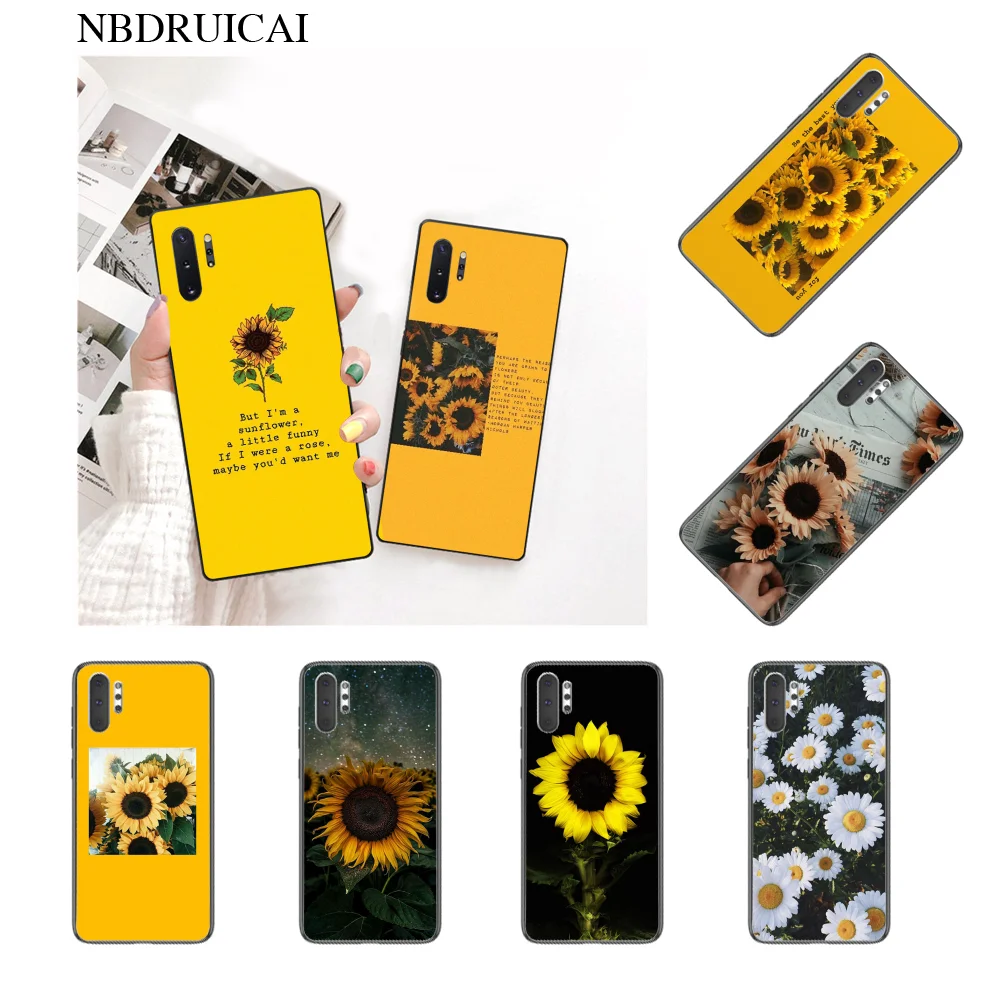

NBDRUICAI Yellow DIY Printing Phone Case cover Shell for Samsung Note 3 4 5 7 8 9 10 pro A7 2018 A10 A40 A50 A70 J7 2018