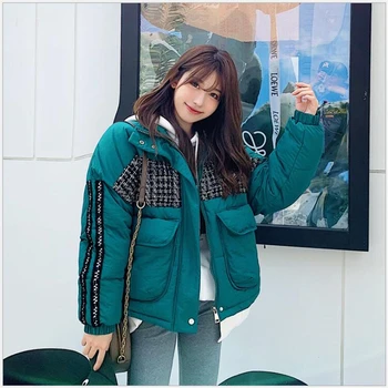 

winter women coat 2019 winter parka women short paragraph cotton jacket loose Women jacket outerwear student clothing 291