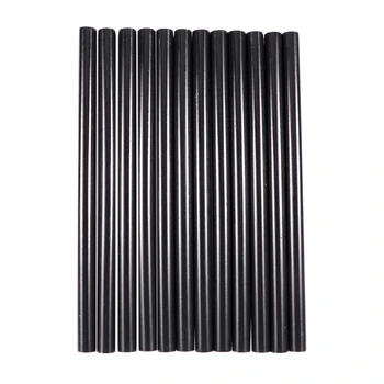 

12 Pcs 11mm Dia 190mm Length Soldering Iron Black Hot Melt Glue Sticks