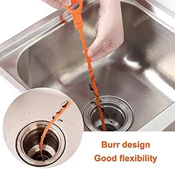 

Drain Snake Hair Drain Clog Cleaning Tool, Tube Drain Cleaning Removal Opener for Sink and Bathtub Toilet Auger Plumbing