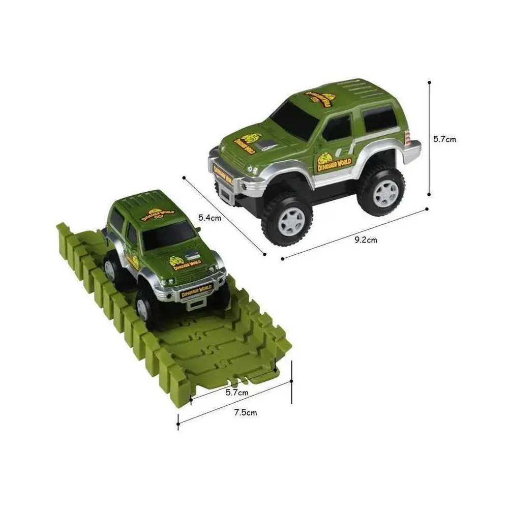 Dinosaur Toys World Car Track Toy Set With 142 Tracks And 12 Accessories Dinosaur Car Track 3