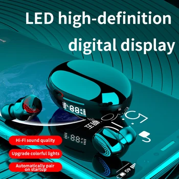

K1 TWS Noise Canceling Bluetooth Bluetooth Headset Smart Press Earbuds Control with Digital Display Charging Case