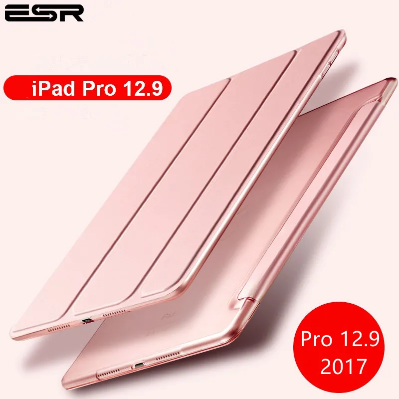 Чехол для iPad Pro 12,9 дюйма, новинка, ESR YiPPee, цветной, ультра тонкий, искусственная кожа, умный чехол, магнитный, пробуждение, сон