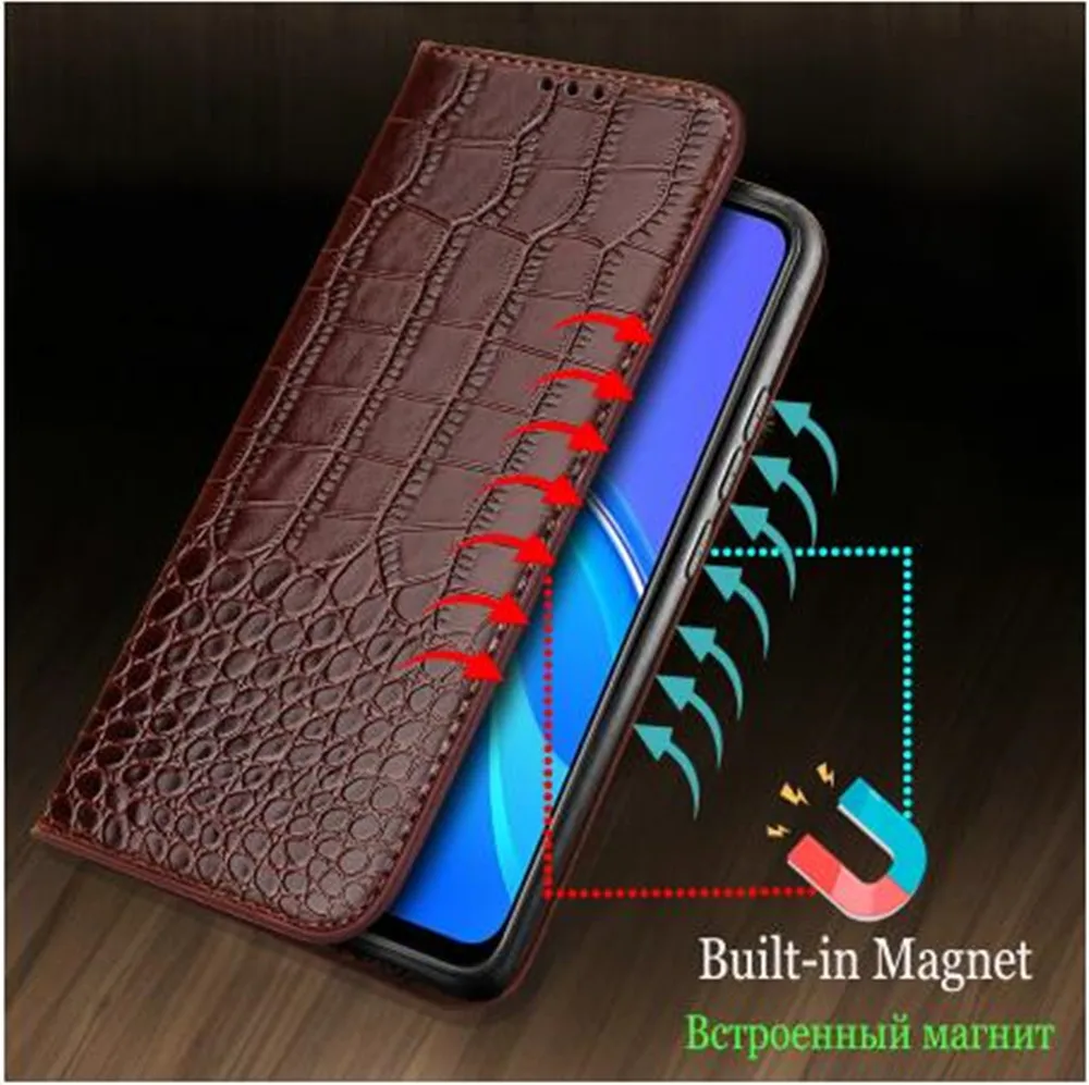 Flip Crocodile texture Leather Case For Huawei P20 P8 P9 P10 Lite 5X 6C 6X 8 10 Mate 7 8 9 10 Lite Nova 2i P Smart Wallet Cover