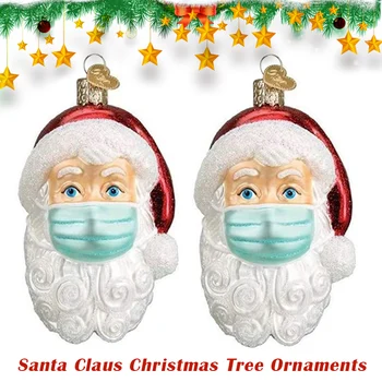 

Spot Santa In 2020 Ornament Christmas Tree Decoration Pendant Santa Claus with Face Cover Home Decor for Family