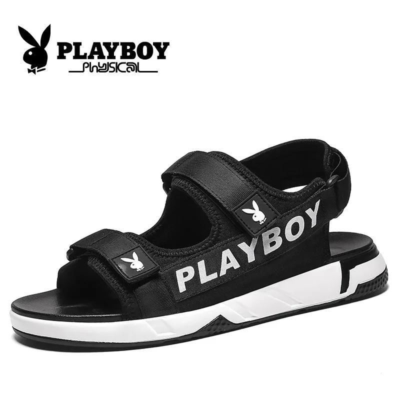 

2020 Playboy Summer New Sandals Men's Personality Fashion Casual Outdoor Non-slip Soft Comfortable Open Toe Beach Shoes