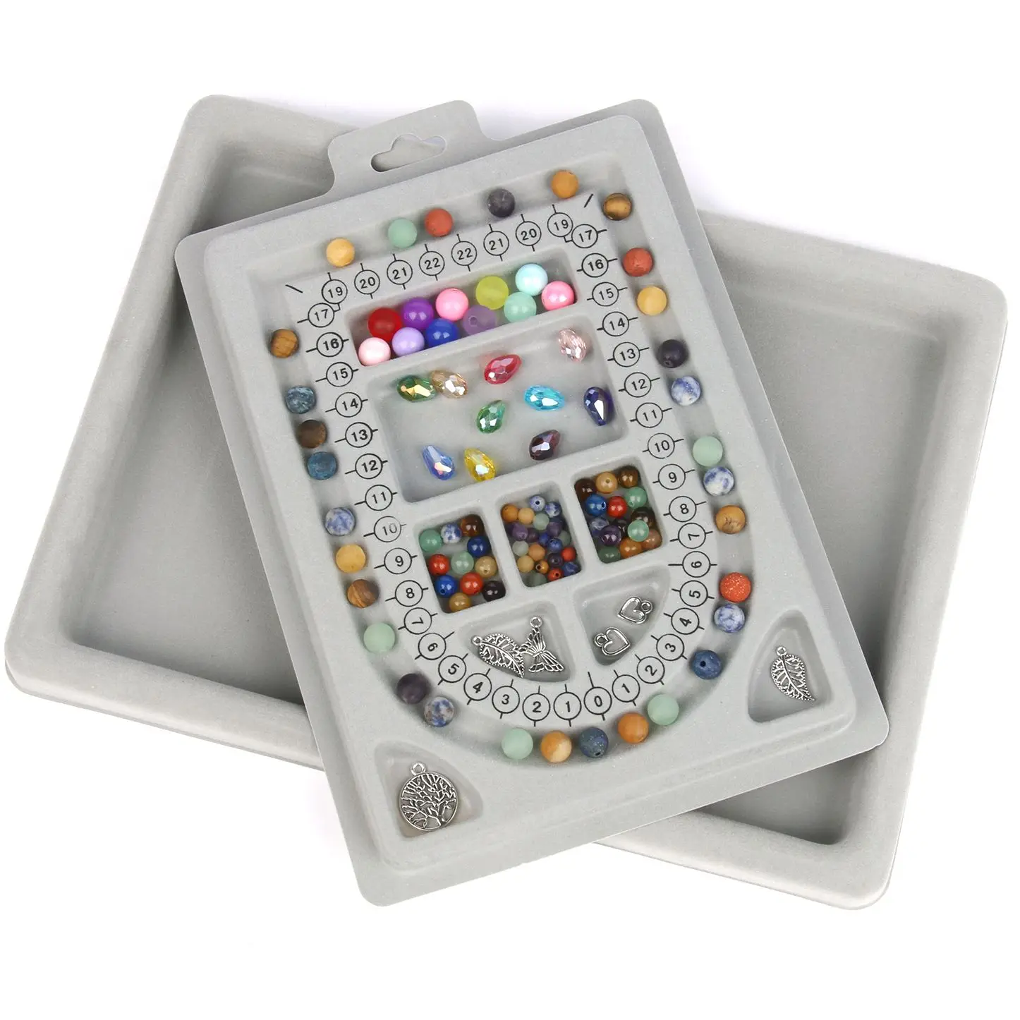 Plaque De Conception Perles - 2 Planches Pour Bracelets Et Colliers - Outil Organisation DIY Bijoux - PE Doux
