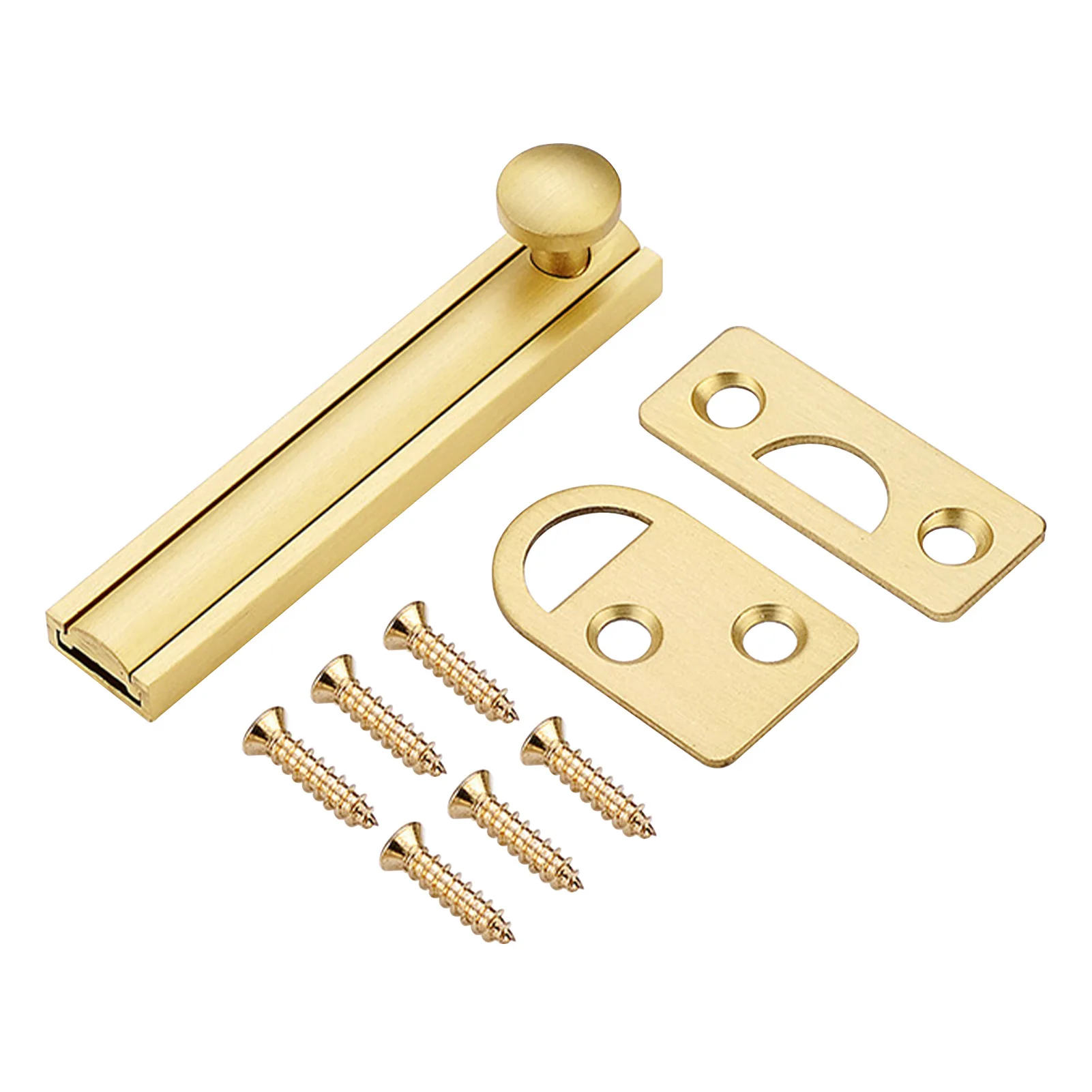 Home Slide Bolt Windows Concealed Bathroom Gate With Screws Anti Theft Barn Security Brass Door Latch Lock Easy Install Hardware |