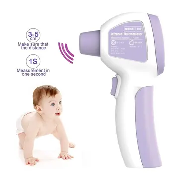 

Digital Temperature Infrared Thermometer Non-Contact Temperature Meter Pyrometer IR-50 ~ 600C Laser Point Baby Thermometer Drop