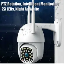 Беспроводная Wifi IP 5MP 1080P PTZ 23LED наружная скоростная купольная камера безопасности с поворотом 5X цифровым зумом сеть видеонаблюдения