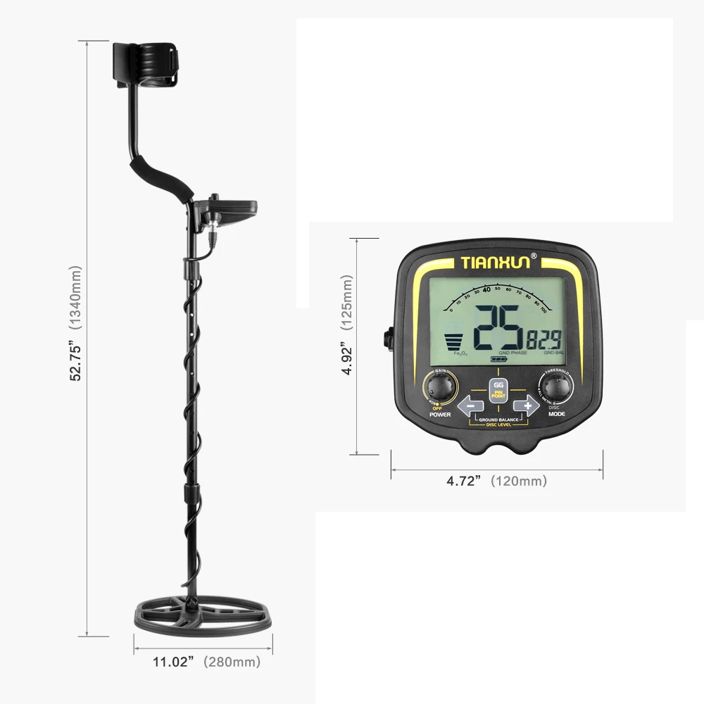 TIANXUN TX-850 сканер-локатор Золотой экскаватор Охотник за сокровищами подземный металлоискатель