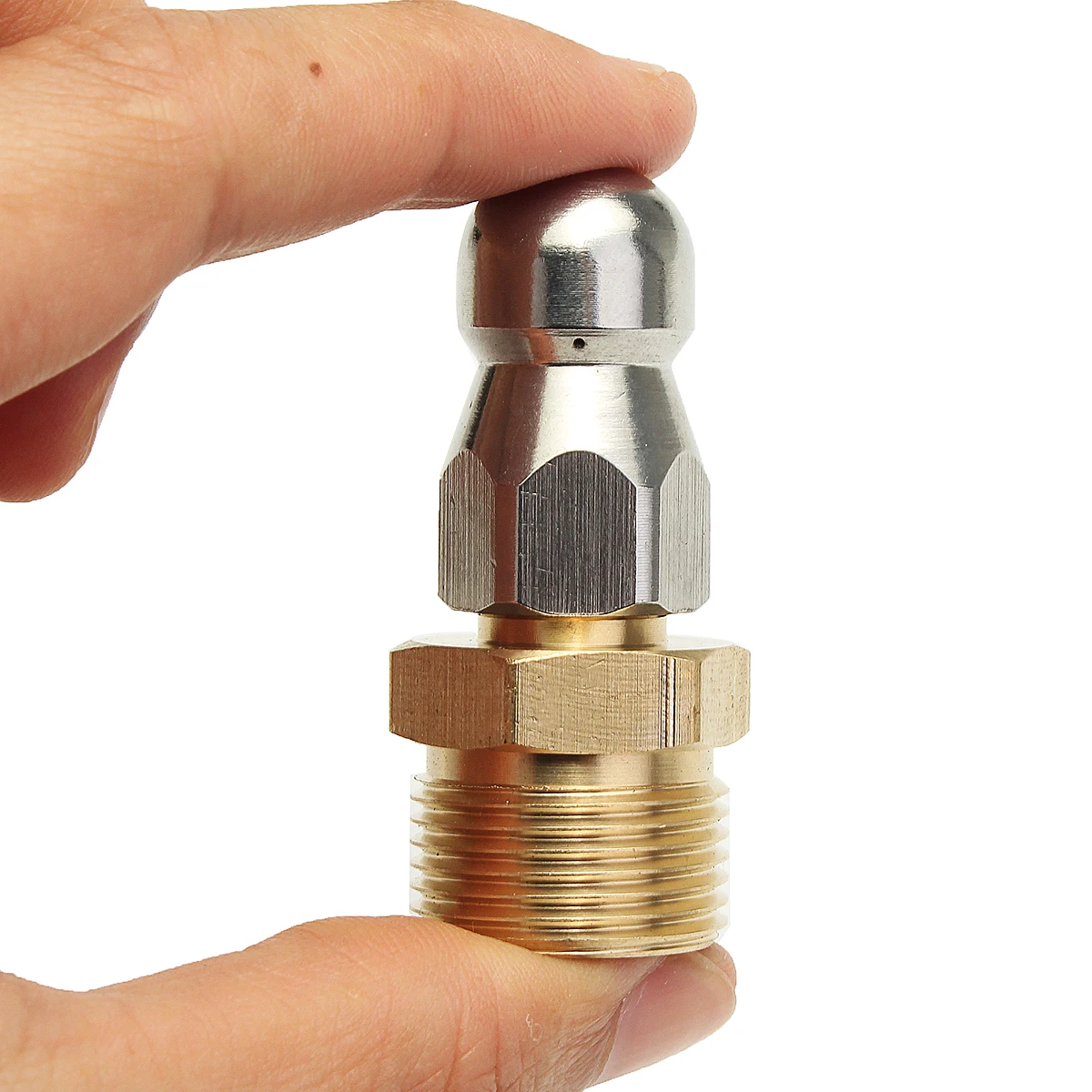 Front Rear Pipe Dredger Nozzle High Pressure washer Cleaner Attachment Head Sewer
