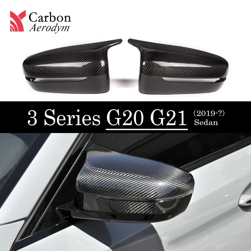 Car Rearview Side Mirror Cover Cap Refit for BMW X5 M Sport 10-13 Carbon Fiber