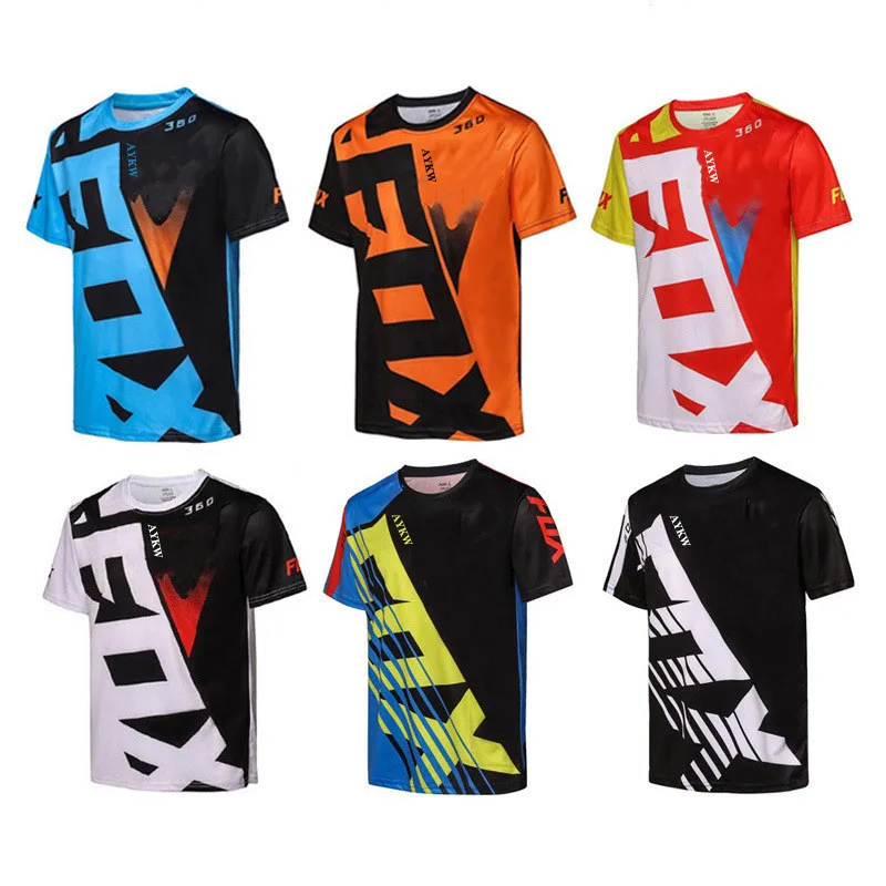 Fox Vtt-Camiseta de Ciclismo para Hombre, Maillot corto, equipo deportivo, Motocross, Mtb, 2021