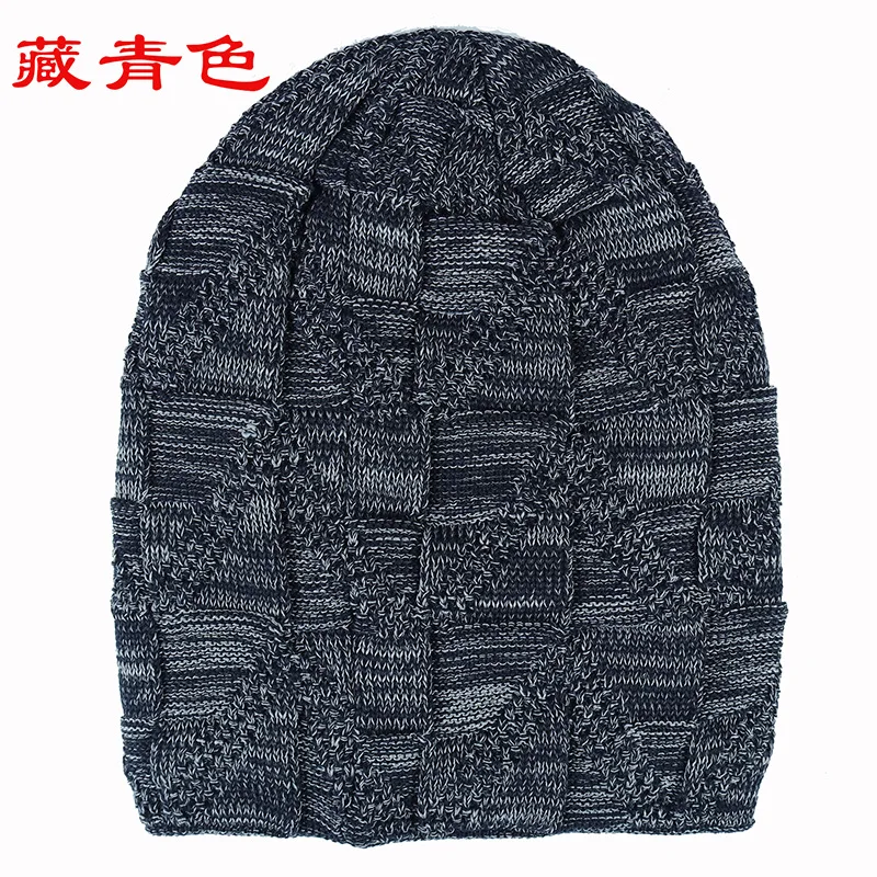 Стильные зимние шапки Skullies Beanies, Мужская Толстая теплая шапка, толстая мужская шапка, мужские зимние шапки, вязаные шапки mujer invierno