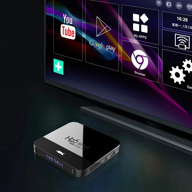 H96 мини H8 Android 9,0 ТВ приставка RK3228A 2GB 16GB 4K Смарт ТВ приставка 2,4G& 5G Wifi BT4.0 медиаплеер телеприставка