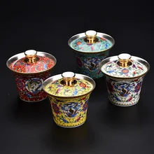 KitchenAce китайская Ретро керамическая кунг-фу чайная чашка фарфоровая чайная чашка покрытие чашек для чайной церемонии Gaget и инструменты чайные аксессуары