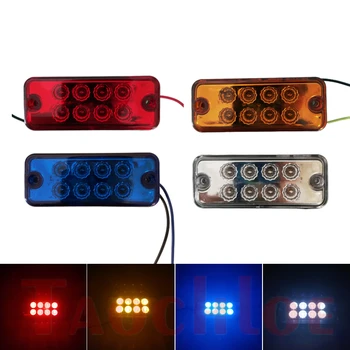 

10Pcs 24V Trailer Truck Side Lights LED Turn Signals Clearance Lamp Marker Light For Car Tractor Boat Lights Red White Blue