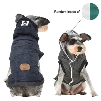 

Winter Windproof Dog Jacket French Bulldog Warm Puppy Clothes Chihuahua Yorkie Coat Thicken Plus Cotton Cat Clothes Pet Hoodies