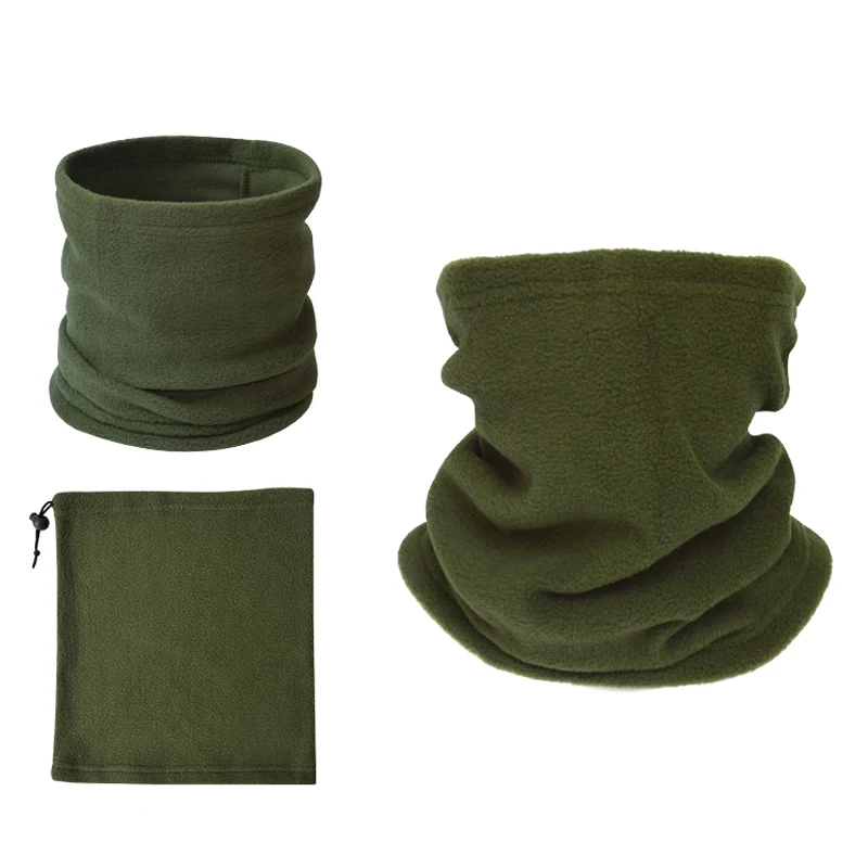 army green Грелка для шеи, маска для лица, теплая, ветрозащитная, для зимнего велоспорта, на открытом воздухе, BHD2 - Цвет: army green