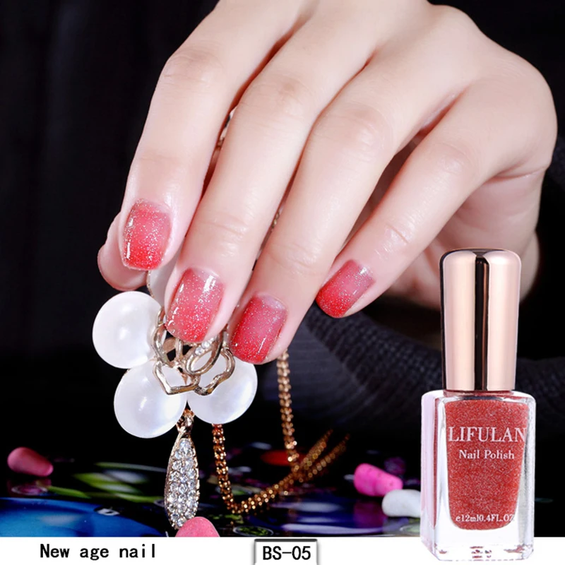 Nusx Chameleon Nail Polish 6ml Shell Glimmer Varnish Summer Series Glitter Blue Purple Nail Lacquer Polish 2