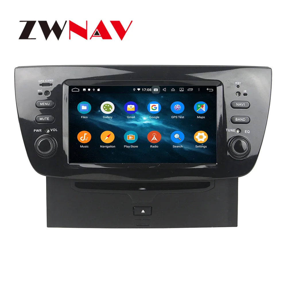 Top Android 9 4+64G DSP IPS Car DVD Player GPS Navigation For FIAT DOBLO 2010-2014  Head Unit Multimedia Player Tape Recorder 0