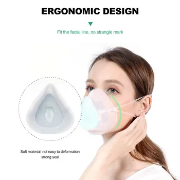 

Adult and Children's Silica Gel Mask Replaceable Filter Element Washable Respirator Soft Reusable Silicon Face Mask