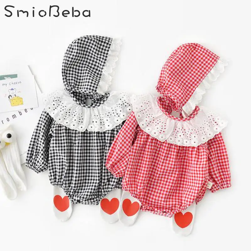 baby girl tartan romper