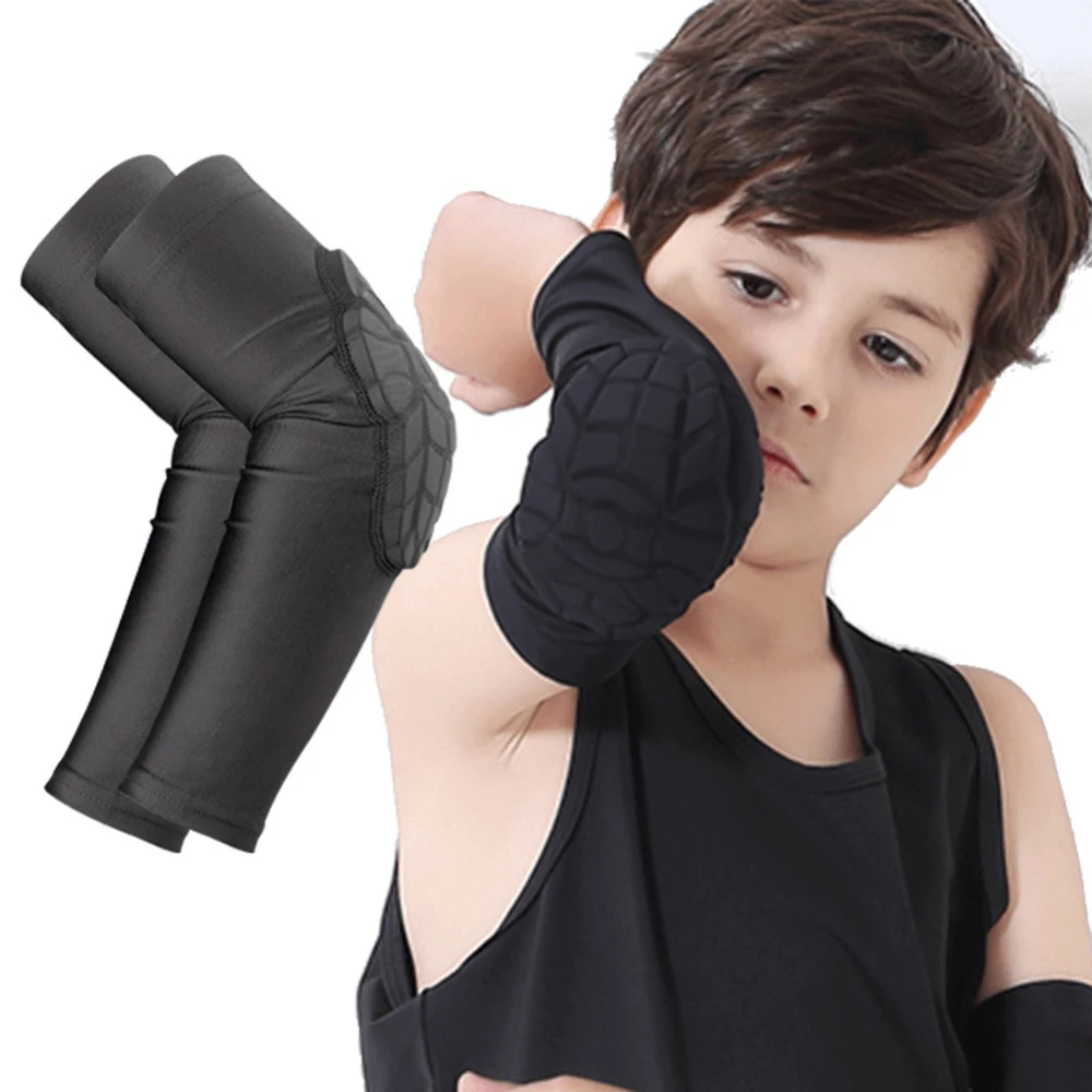 

Firm Kids Crashproof Sport Flexible Basketball Shooting Arm Sleeve Support Elbow Pads Cycling Protectors