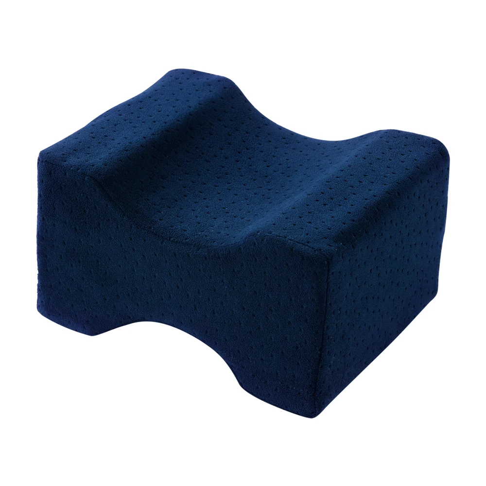 Подушка из пены памяти 3 цвета Ортопедическая подушка латексная подушка для шеи волоконно-медленный отскок Массажер для здоровья шейки матки подушка - Цвет: Velvet navy