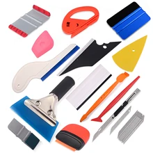 FOSHIO виниловая пленка из углеродного волокна, набор автомобильных аксессуаров, автомобильный скребок для тонирования окон, магнитный скребок, скребок, стикеры, инструменты для ремонта ножей