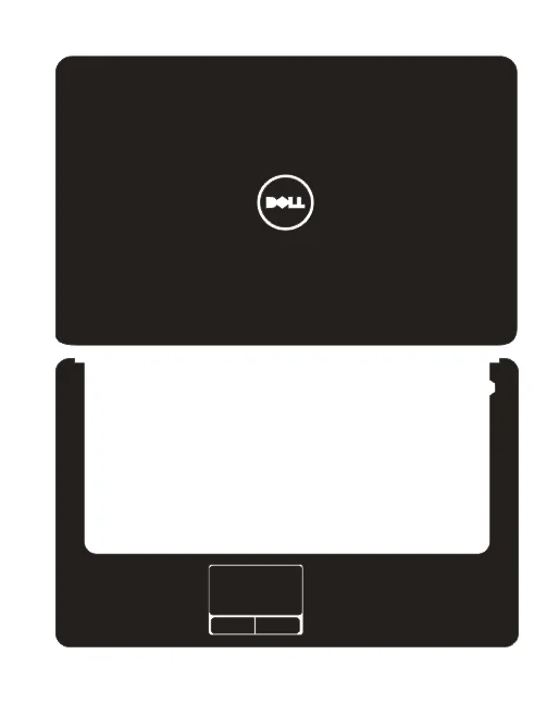Laptop Metal Brushed Skin Sticker Protector For DELL Inspiron N5010 15V 15R 