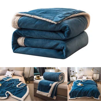 

150*200cm Flannel Fleece Blanket Winter Adult Soft Thick Throw Blanket for Sofa Bed Couch Blankets Bed Cover