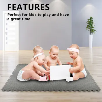

New 48 Pcs/Set Interlocking Foam Mats Durable Safe Professional Tiles Gym Floor Mat Garage Workshop Home Car Floor Mat