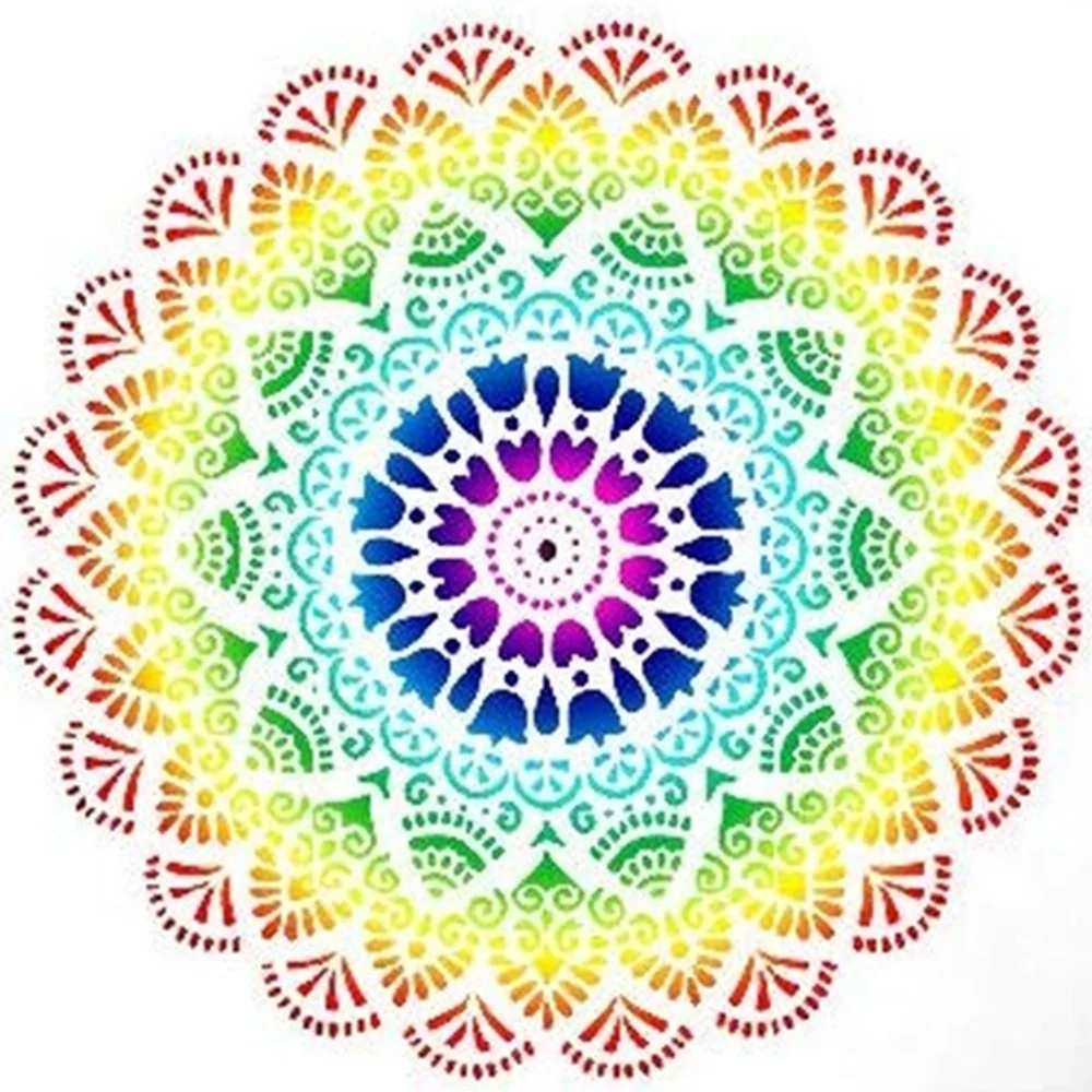 

DIY Craft Layering Mandala трафареты для краски на деревянной стене, искусство, альбом, декоративные тисненые бумажные карты