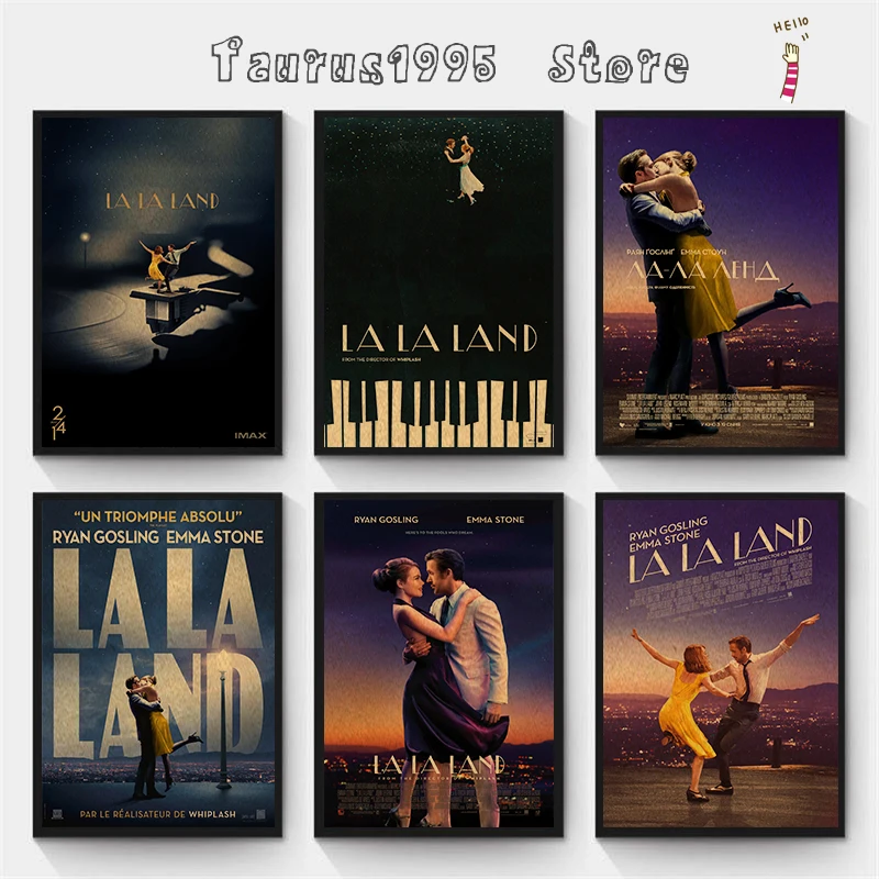 Новые многоуровневые награды классический фильм La Land крафт-бумага плакат для