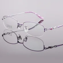 Чистый титан ультра легкая стеклянная рамка шарм Женская близорукость бренд