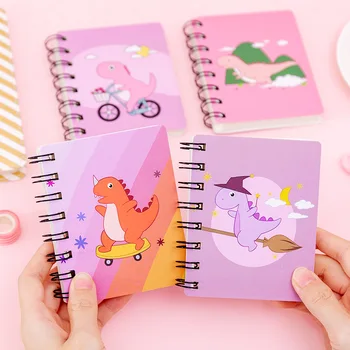 

1Pcs Dinosaur Unicorn Notebook Cute Pocket Coil Notepad Writing Diary Book For Kids Gift School Stationery Supply Kid Gift