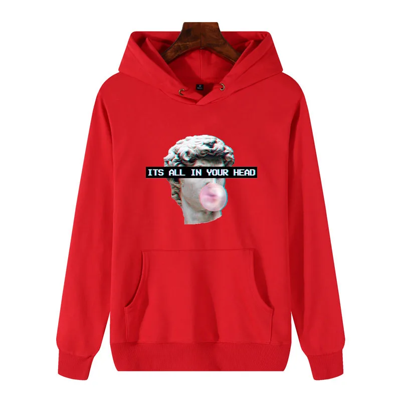 m9375 Red Vaporwave унисекс толстовки Streetwear K уличная Sad Girl Ретро аниме для женщин/мужчин Эстетическая мода японский хлопок нормальный с капюшоном - Цвет: m9375 Red