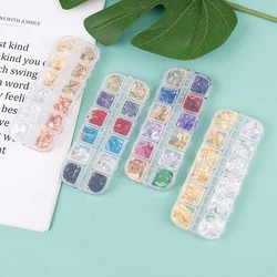 1Box Art Foil Paper Colorful Irregular Aluminum Nail Sticker Glitter Gel Polish Decoration DIY Epoxy Resin Art Decor Handicrafts