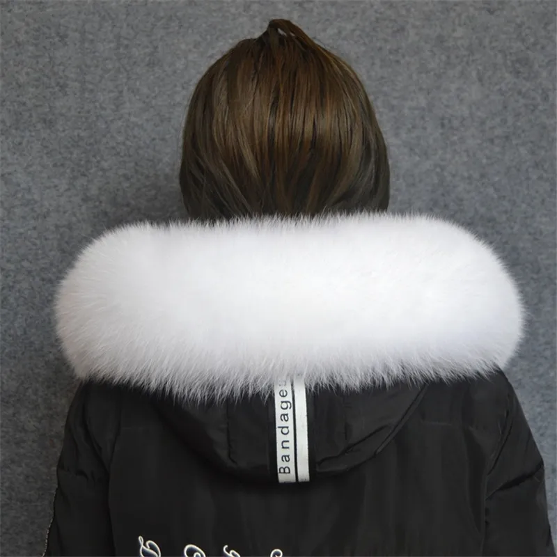 Модный новый 100% натуральный мех лисы меховой шарф с воротником пушистая лиса