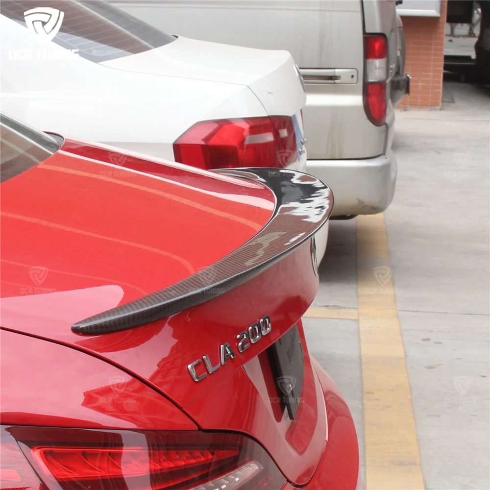 Mercedes CLA Spoiler CLA45 W117 C117 Carbon Fiber Rear Trunk Wings Spoiler cla 200 250 260 2013 2014 2015-UP