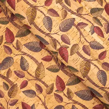 

Cork fabric Vine leaves pattern COF-290