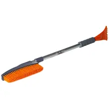 Щетка от снега и льда с телескоп.рукояткой и мягкой щетиной+ скребок(86-123 см) AIRLINE AB-R-06